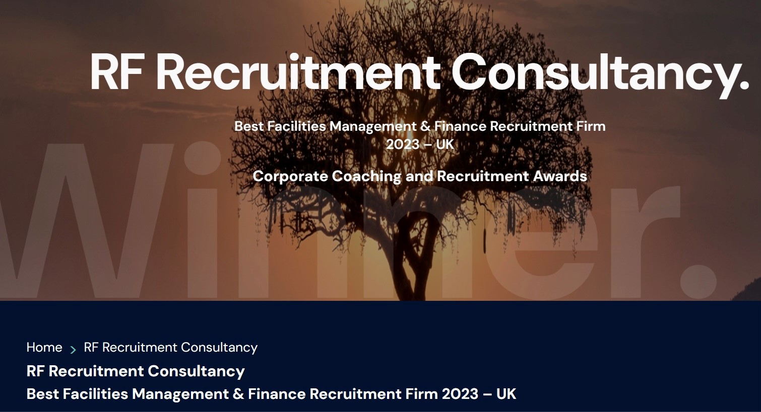 Click here to read more about RF Recruitment's latest award!